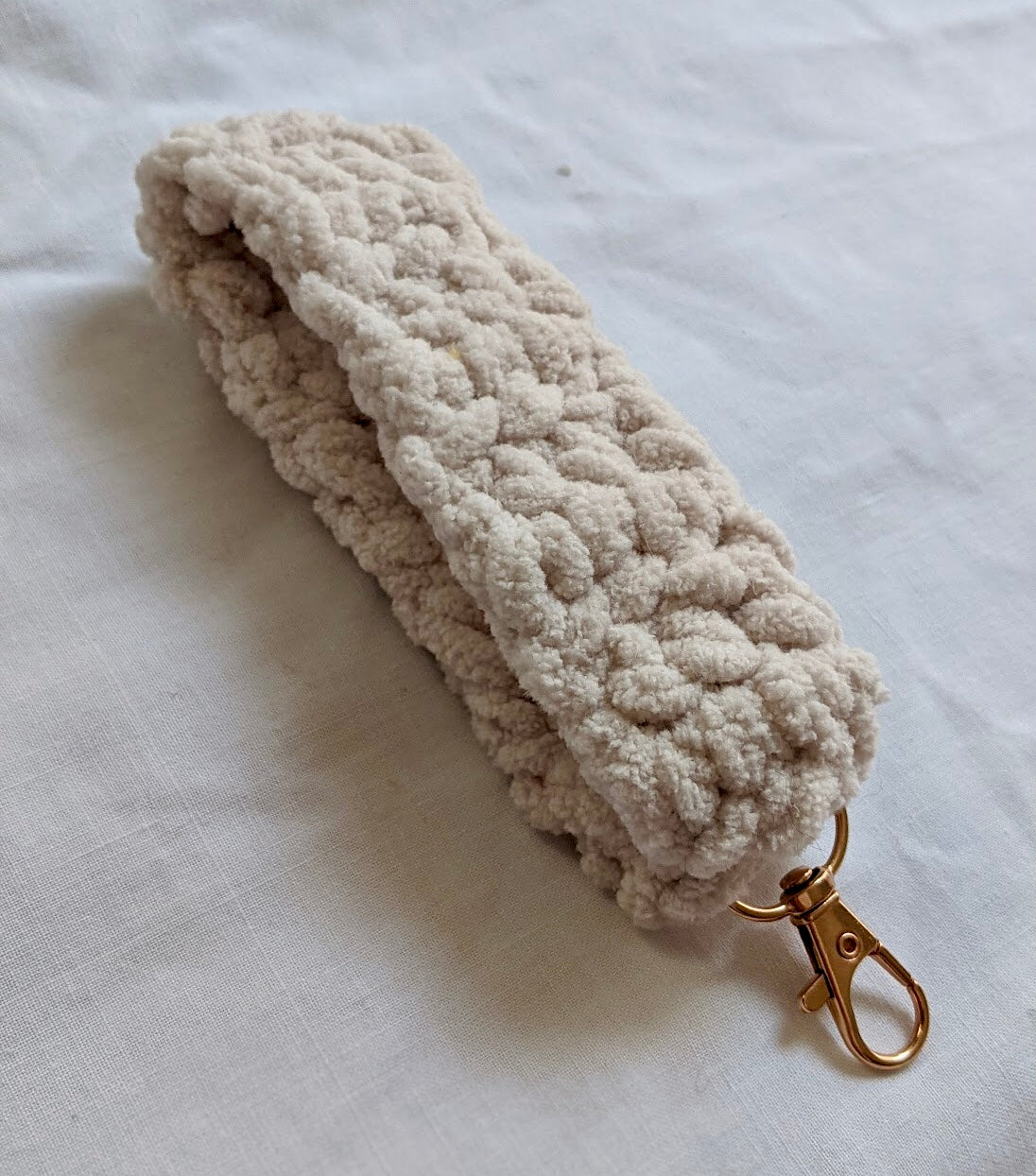 Fuzzy wristlet