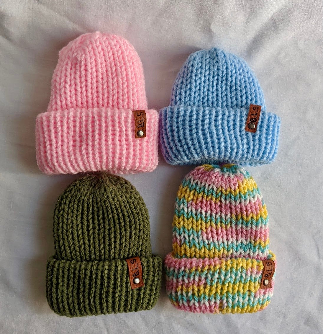 Knit beanies