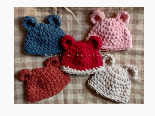 Newborn teddy hat
