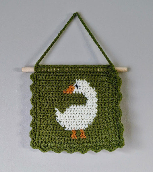 Silly goose tapestry 7x7