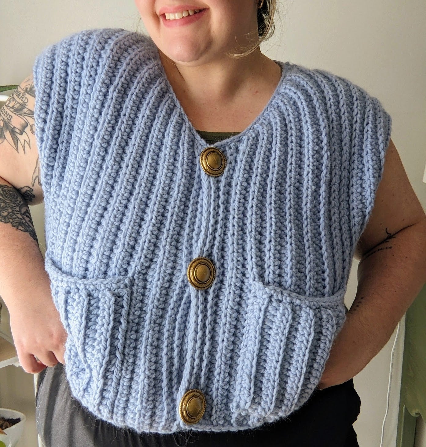 A. Beverly vest- crochet pattern