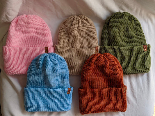 Knit beanies