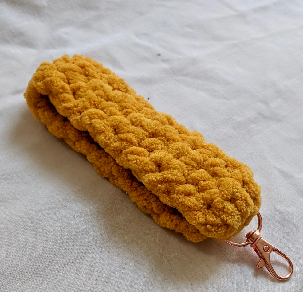 Fuzzy wristlet