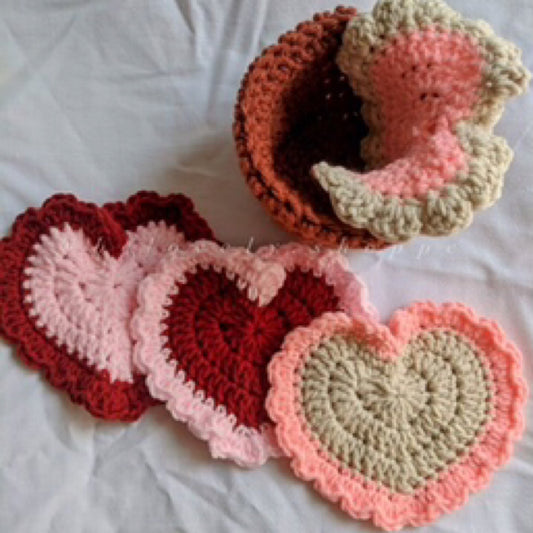 Heart Coaster set